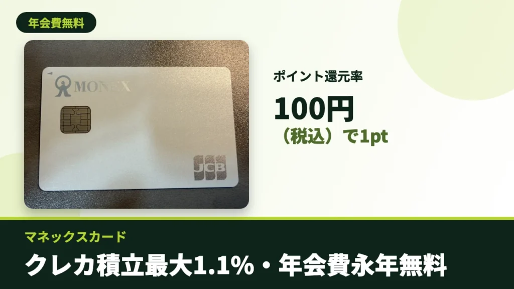 マネックスカードのアイキャッチ