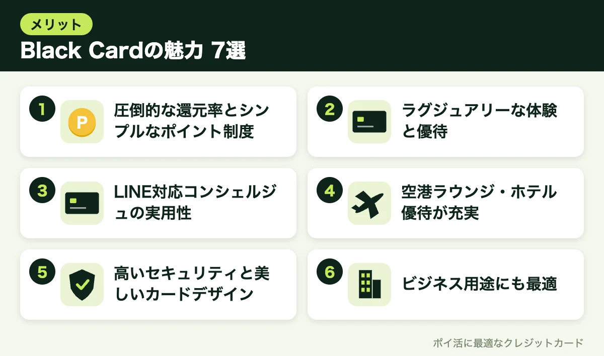 図解:Black Cardの魅力 7選